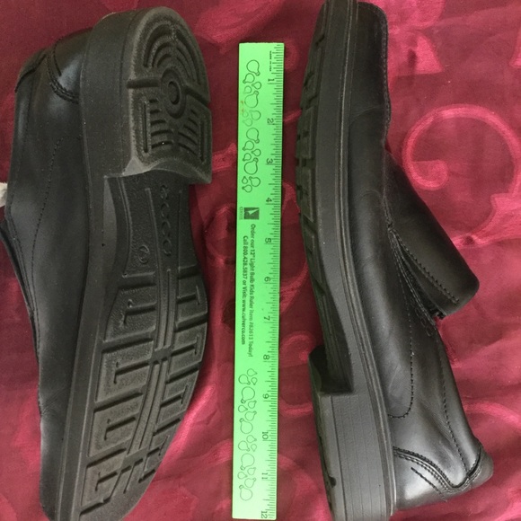 ? ECCO BLACK LOAFERS Shoes Size EU 42 8.5-9  EUC main image 10